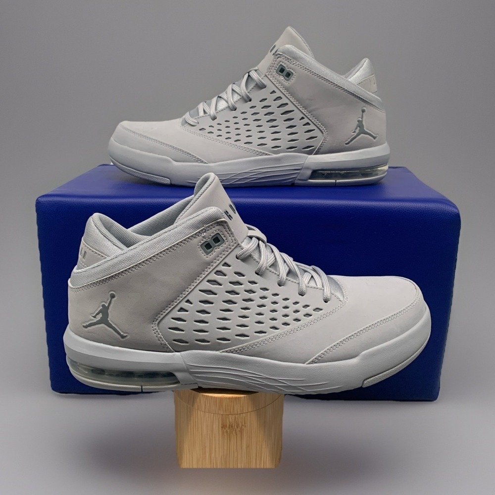 Nike JORDAN Flight Origin 4 Basketball‎ Shoes Cool Gray Men's 12 #921196 005 NEW